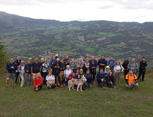 40 camminatori per la 2° escursione “4 passi nel Medioevo lungo la Via degli Abati e di San Colombano”